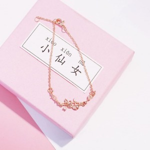 網紅水晶花朵Lolita手鍊-DoubleBear