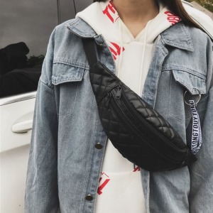 復古港風質感菱格單肩包-DoubleBear