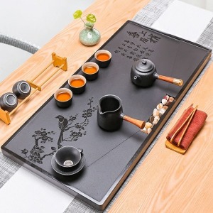 喜上眉梢烏金石茶盤_60*30-DoubleBear