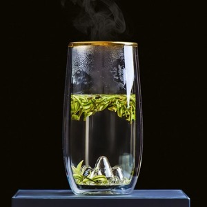 觀山描金加厚耐熱雙層玻璃杯-DoubleBear