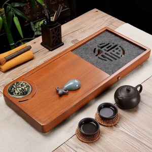 花梨木香道福字茶盤_56*24-DoubleBear