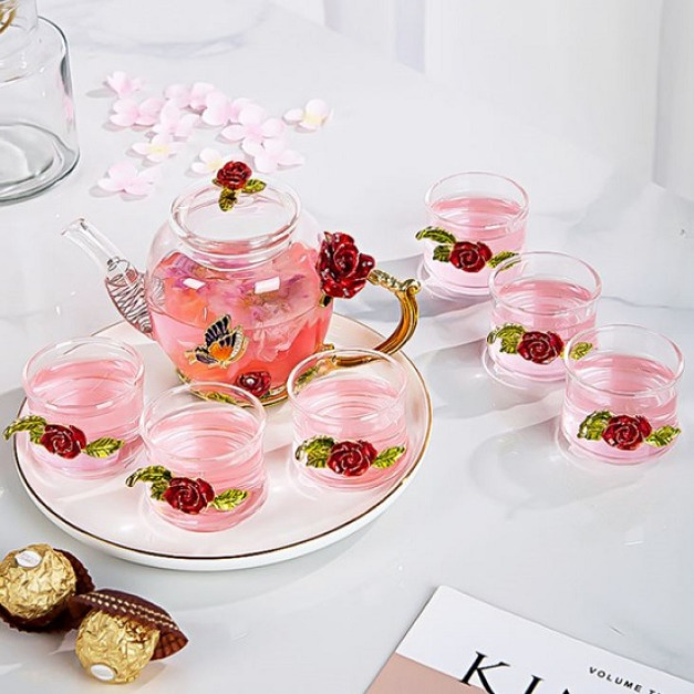 花樣年華手工琺瑯彩茶具組-DoubleBear