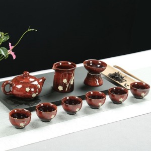 日系窯變三點一線美學茶具-DoubleBear