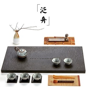 樸實泛舟烏金石茶盤_70*35-DoubleBear