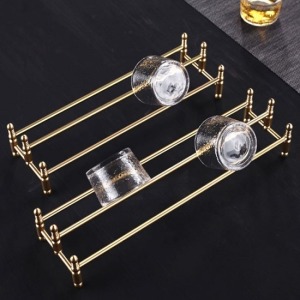 純銅收納瀝水茶杯架-DoubleBear