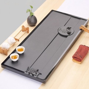 人生悟禪烏金石茶盤_70*35-DoubleBear