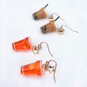 就是愛珍珠奶茶搞怪星星耳夾-DoubleBear