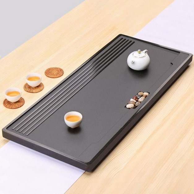 無形之意窗台烏金石茶盤_60*25-DoubleBear