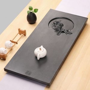 富貴臨門烏金石茶盤_80*35-DoubleBear