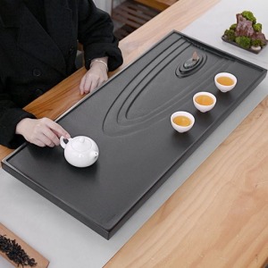 靜思九龍玉壁烏金石茶盤_70*35-DoubleBear