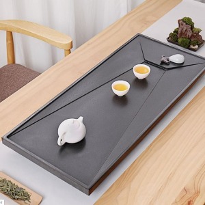 曲意烏金石結晶閃耀茶盤_70*35-DoubleBear