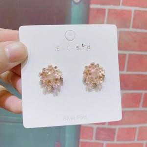 森林中的精靈銀針耳環-DoubleBear