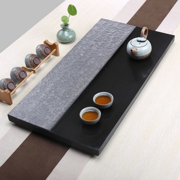 陰陽兩面烏金石茶盤_60*30-DoubleBear