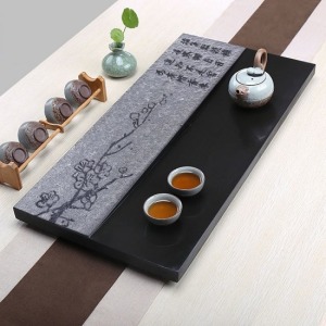 寒梅傲雪烏金石茶盤_70*35-DoubleBear