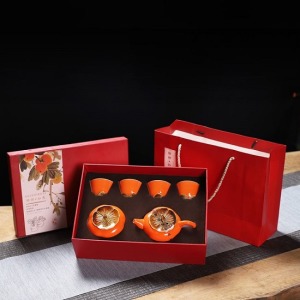 柿柿如意好兆頭茶具禮盒-DoubleBear