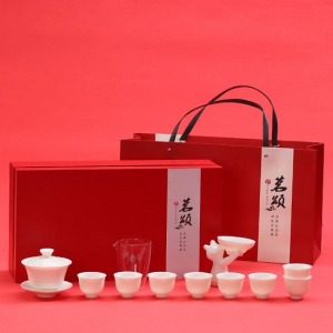 簡約白瓷羊脂玉茶具組-DoubleBear