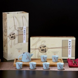 哥窯梅花浮雕茶具組-DoubleBear