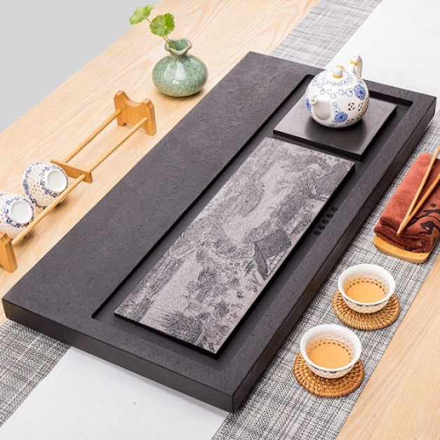 清明上河圖烏金石茶盤_70*35-DoubleBear