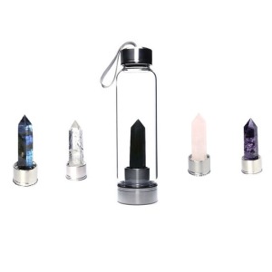 天然六角柱水晶能量杯-DoubleBear