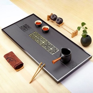 新款雲窗烏金石茶盤_70*35-DoubleBear