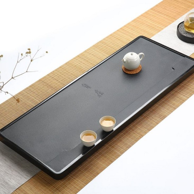 修得自在磨砂烏金石茶盤_70*30-DoubleBear