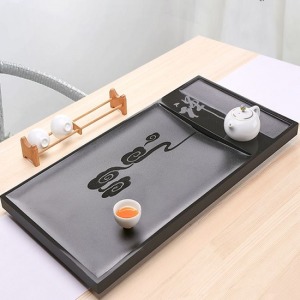 浮雲禪意烏金石茶盤_60*30-DoubleBear