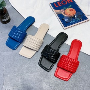 外貿一字編織涼拖鞋-DoubleBear