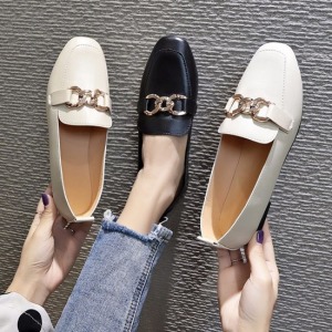 英倫風金屬釦穆勒鞋-DoubleBear