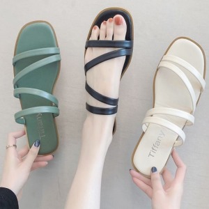 舒適兩穿平底涼拖鞋-DoubleBear