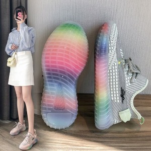 小雛菊七彩果洞底飛織鞋-DoubleBear