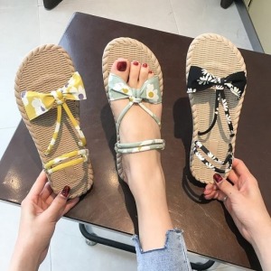 花色蝴蝶結兩穿涼拖鞋-DoubleBear