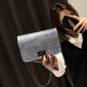 星光璀璨鎖頭鍊條包-DoubleBear