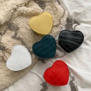 鱷魚紋立體愛心零錢包-DoubleBear