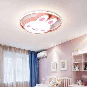 粉紅小兔兔兒童臥室吸頂燈_50CM-DoubleBear