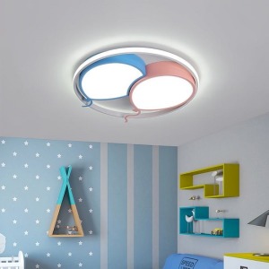 粉藍氣球造型兒童臥室吸頂燈_50CM-DoubleBear