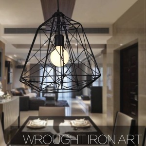 復古風鳥籠鐵藝吊燈-DoubleBear