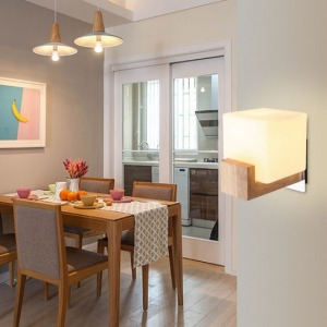 現代環保led實木多功能壁燈-DoubleBear