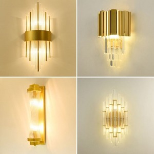 低奢後現代水晶走道壁燈-DoubleBear