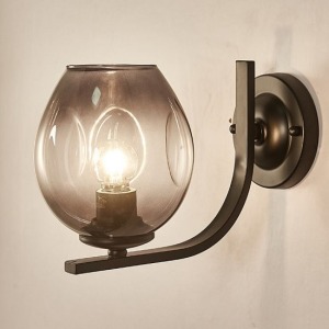 多變噴漆黑鐵藝漸層壁燈-DoubleBear