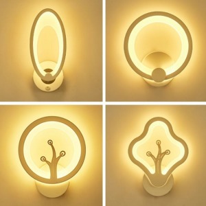 現代壓克力結合鐵藝造型壁燈-DoubleBear