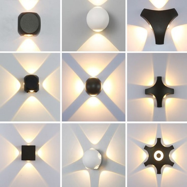 多角光防水球形LED壁燈-DoubleBear