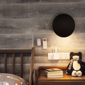 北歐現代黑白圓形壁燈-DoubleBear