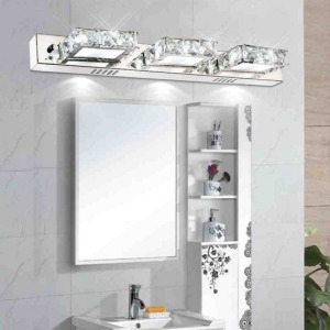 輕奢多頭方形水晶LED鏡前燈-DoubleBear