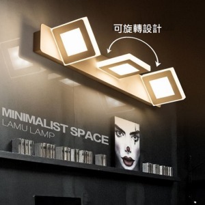 純白可旋轉多頭LED浴室燈-DoubleBear