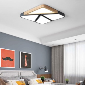 幾何拼接正方形無極調光LED吸頂燈-DoubleBear