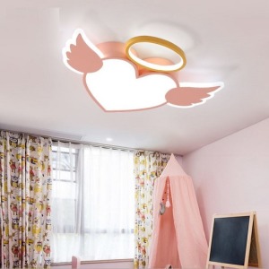 愛心天使無極調光兒童房吸頂燈-DoubleBear