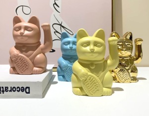 法式北歐風坐鎮招財貓-DoubleBear