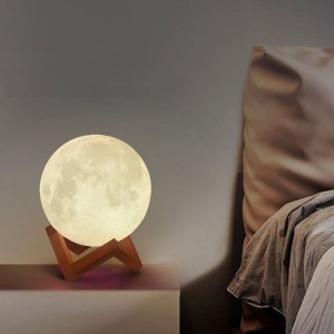 3D仿真月球三色小夜燈-DoubleBear