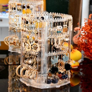 大容量旋轉透明收納盒-DoubleBear