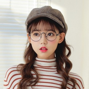 英倫風格紋八角貝雷帽-DoubleBear